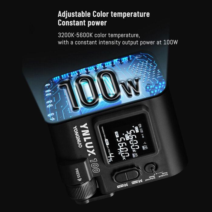 LED-світло, освітлювач, студійне світло Yongnuo YNLUX100 (3200-5600K)