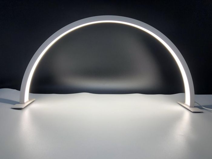 LED безтінова Moon лампа настільна для відеобзорів, манікюру, освітлення для косметології 120X Censreal біла
