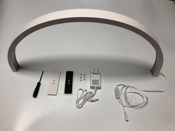 LED безтінова Moon лампа настільна для відеобзорів, манікюру, освітлення для косметології 120X Censreal біла