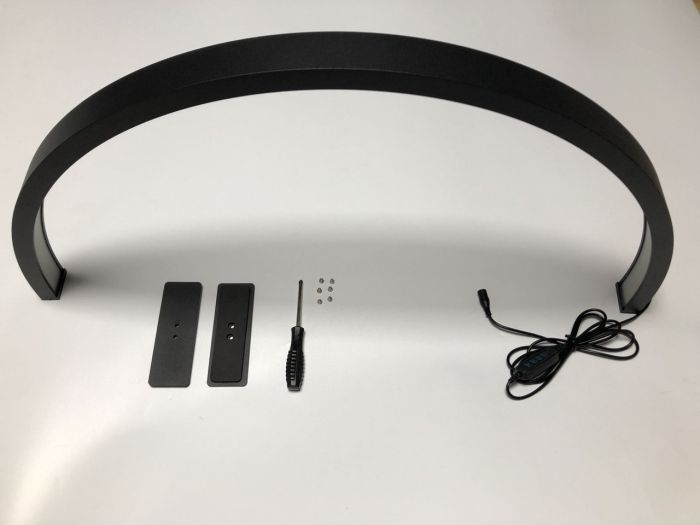 LED безтінова Moon лампа настільна ля відеобзорів, манікюру, освітлення для косметології 120X Censreal чорна