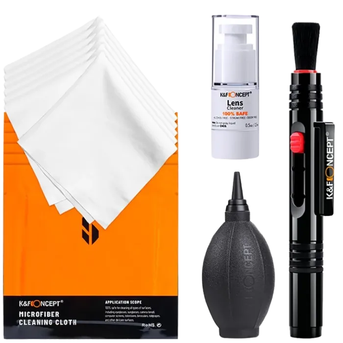 Очисний набір для фотоапарата, оптики 4 in 1 K&F Concept (SKU.1876) — пульверизатор для рідини — порожній