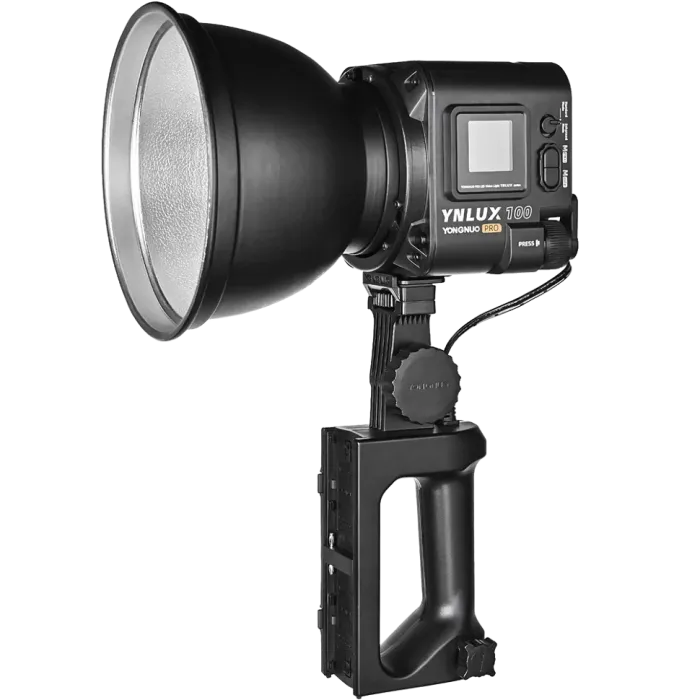 LED-світло, освітлювач, студійне світло Yongnuo YNLUX100 PRO KIT (3200-5600K) з тримачем і кейсом