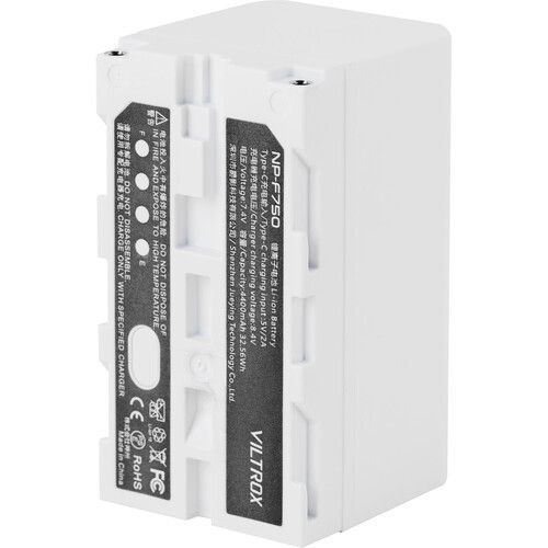 Акумулятор Viltrox L-Series NP-F750 з USB роз'ємом LED-світла та іншого (4400 ma) + кабель TYPE-C у комплекті