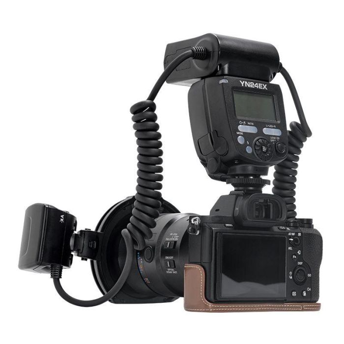 Біполярний макро спалах Yongnuo YN24EX E-TTL II для фотоапаратів Sony
