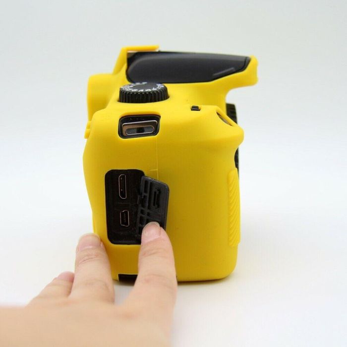 Захисний силіконовий чохол для фотоапаратів Canon EOS 4000D, 3000D — жовтий