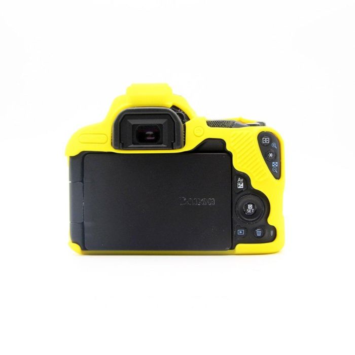 Захисний силіконовий чохол для фотоапаратів Canon EOS 200D, 250D, 200D II — жовтий