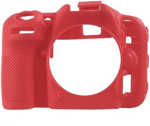 Захисний силіконовий чохол для фотоапаратів Nikon D7500 — червоний