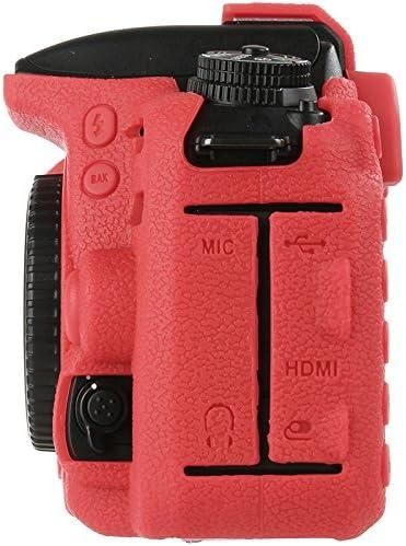 Захисний силіконовий чохол для фотоапаратів Nikon D7500 — червоний