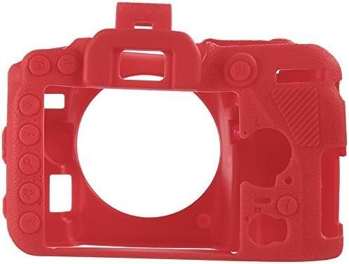Захисний силіконовий чохол для фотоапаратів Nikon D7500 — червоний