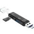 Кардридер Fonken (card reader/writer) USB 2.0 OTG/Type-C/MicroSD/MicroUSB — 5 в 1