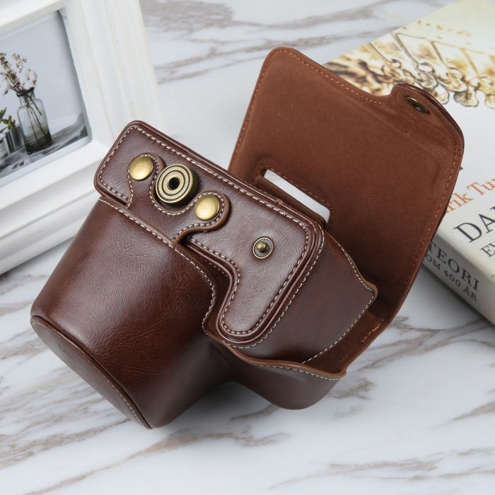 Захисний футляр-чохол для фотоапаратів CANON EOS R10 — кава