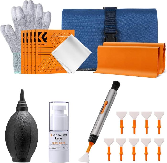 Професіанальний набір для чищення 23 в 1 для відео та фототехніки K&F Concept Optical Cleaning Kit SKU.1919