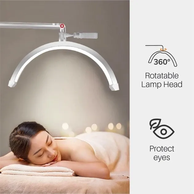 Настільна LED безтінова Moon лампа для відеобзорів, вій, тату, брови — для косметології HD-M3X Censreal