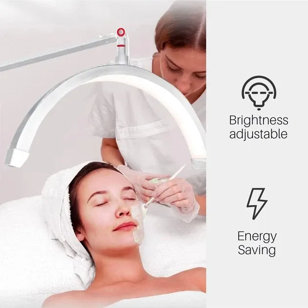 Настільна LED безтінова Moon лампа для відеобзорів, вій, тату, брови — для косметології HD-M3X Censreal