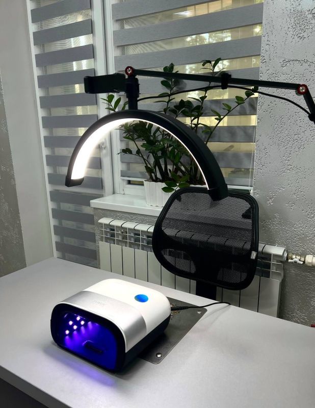 Настільна LED безтінова Moon лампа для відеобзорів, вій, тату, брови — для косметології HD-M3X Censreal