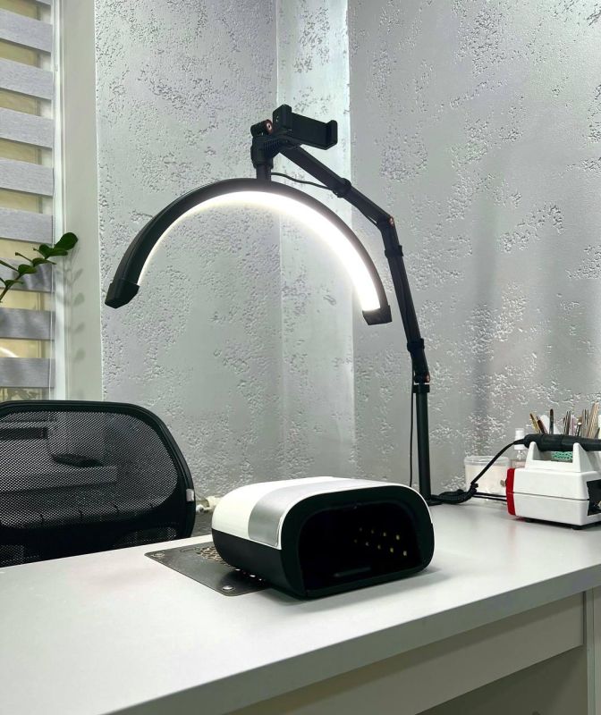 Настільна LED безтінова Moon лампа для відеобзорів, вій, тату, брови — для косметології HD-M3X Censreal