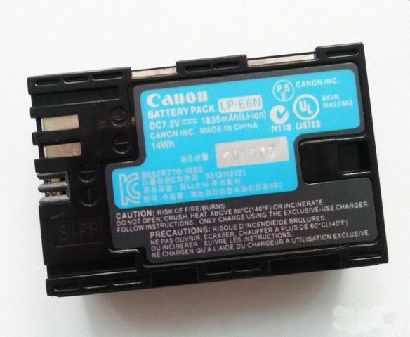 Акумулятор для фотоапаратів CANON 60D, 70D, 80D, 6D, 7D, 5D Mark II, 5D Mark III - LP-E6N