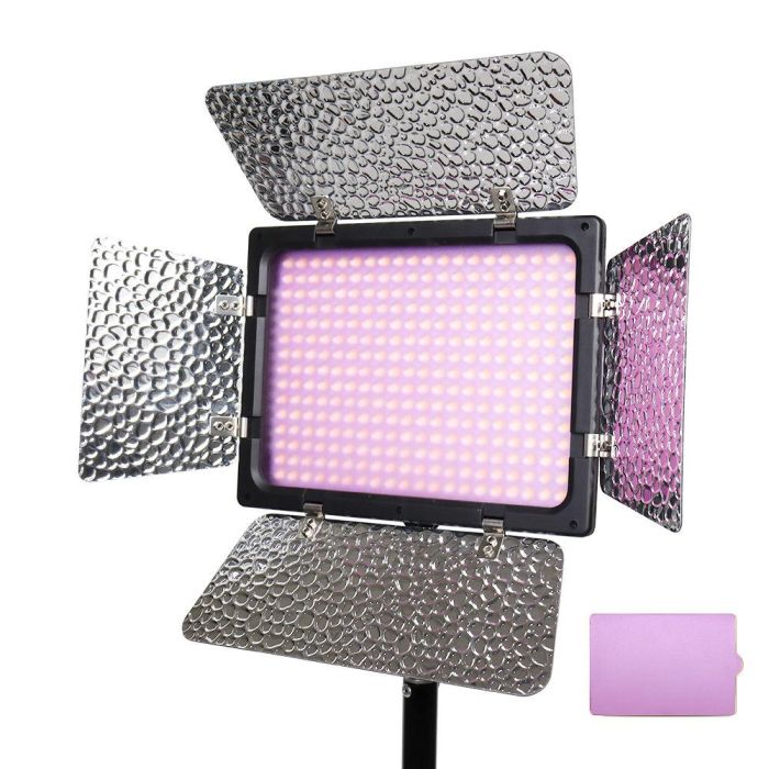 LED — освітлювач, відеосвітло Teyeleec WS-300 II (3200-6500 K) у комплекті з мережевим адаптером — живлення від 220 В