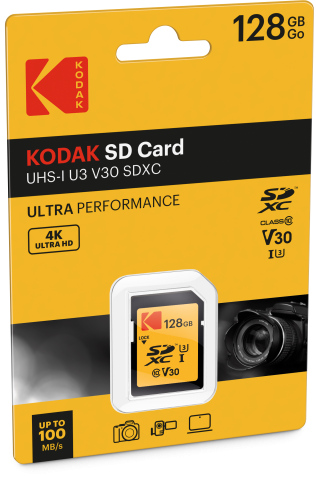 Картка пам'яті Kodak SD 128 GB (U3/V30/A1)