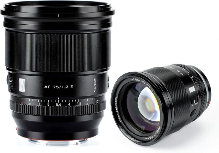 Об'єктив VILTROX AF 75 mm 1.2 Sony E-mount (AF 75/1.2 E) (автофокусний Sony E-mount)
