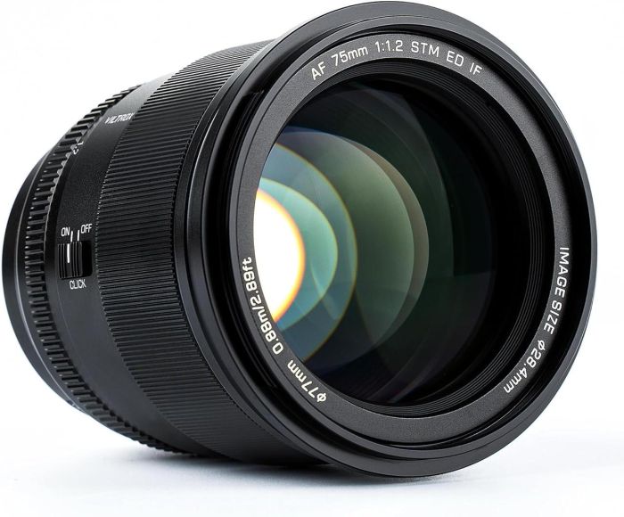 Об'єктив VILTROX AF 75 mm 1.2 Sony E-mount (AF 75/1.2 E) (автофокусний Sony E-mount)