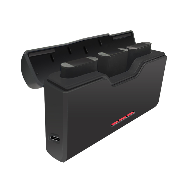 Зарядний пристрій — бокс для зберігання 3 акумуляторів GoPro Hero 5, 6, 7, 8, 9, 10, 11, 12