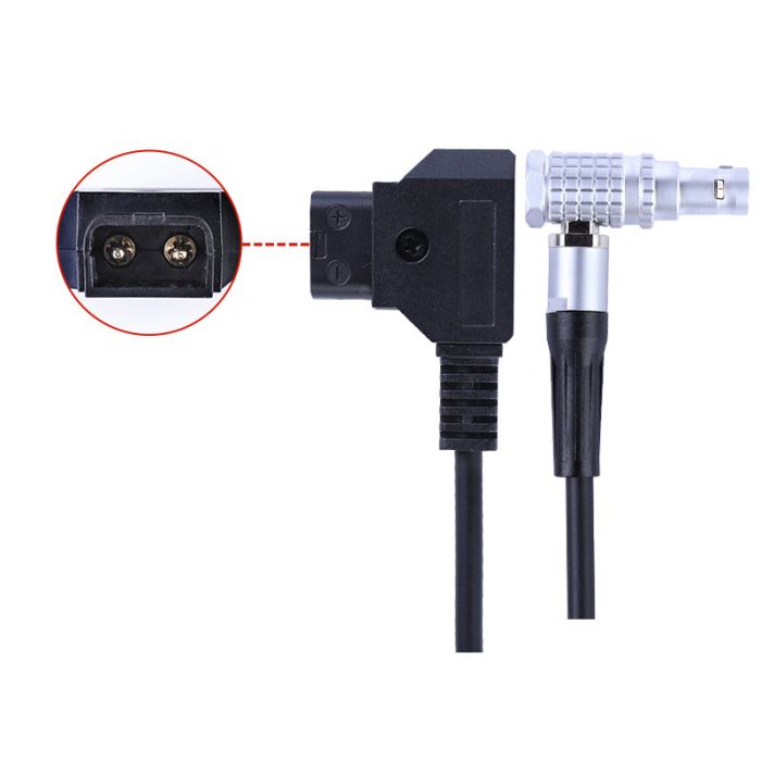 Кабель живлення D-TAP — 2-Pin Lemo (вуглова головка) (код CC07)