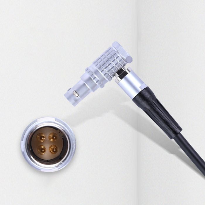 Кабель живлення D-Tap — LEMO 4 pin для CANON C200/C300 MKII (вуглова головка) (код CC08)