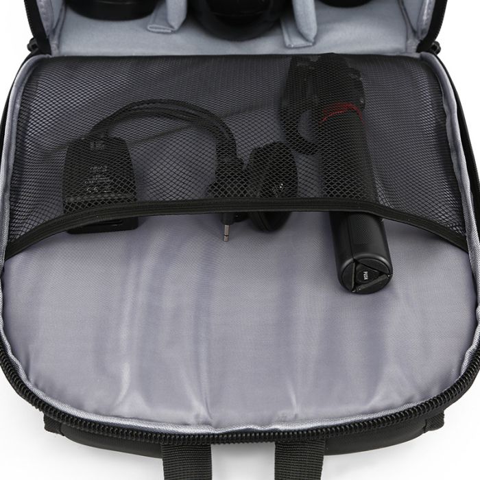 Захищений, ударостійкий, фоторюкзак, рюкзак для фотоапаратів Soudelor (тип "2202") — чорний