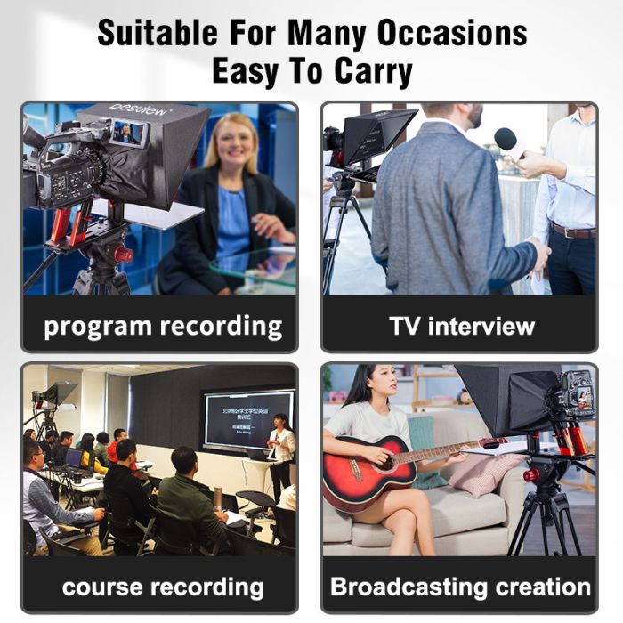 Телесуфлер-телевізор Desview (Bestview) TP150 telepromter (15") — суфлер для планшета