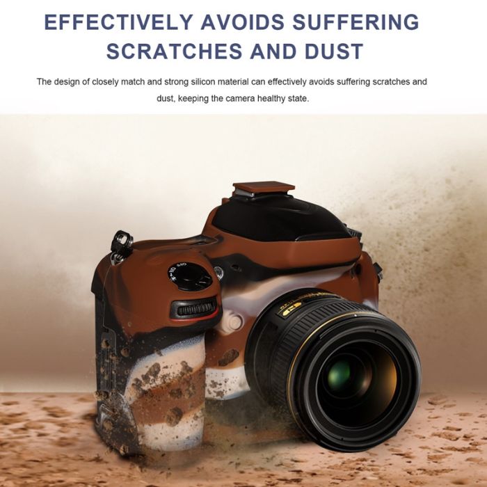 Захисний силіконовий чохол Pixel для фотоапаратів Nikon D750 — камуфляж (пипля) (код TBD0603887401C)