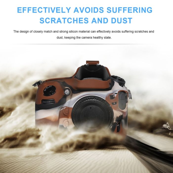 Захисний силіконовий чохол Pixel для фотоапаратів Nikon D800 — камуфляж (пипля) (код TBD0603887301C)