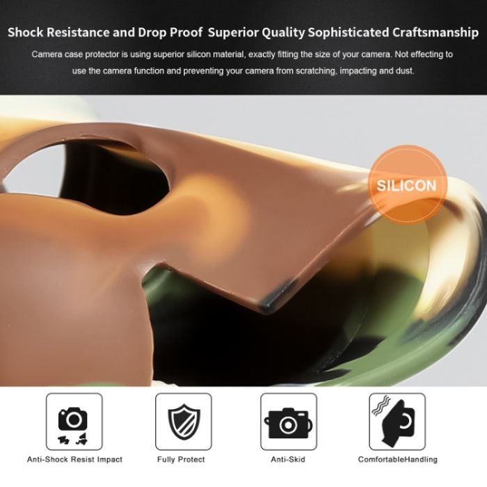 Захисний силіконовий чохол Pixel для фотоапаратів Canon 5D Mark IV — камуфляж (пипля) (код TBD0603887601C)