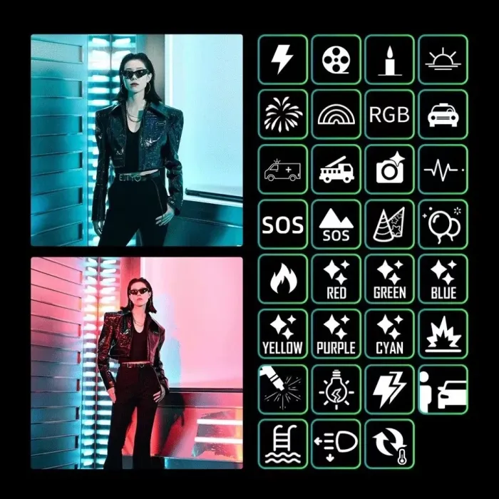 Комплект XL LED-світло Yongnuo YNLUX100 RGB KIT + стійка 2.8 м + софтбокс 55 см + 2 х NP-F750 + зарядне