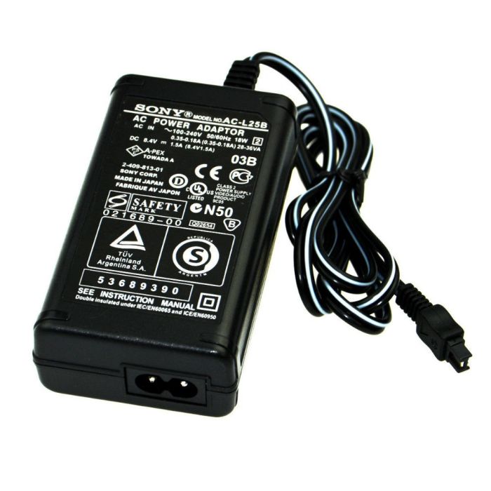 Мережевий адаптер живлення AC-L25B (аналог AC-L20A, AC-L25, AC-L25A, AC-L25C, AC-L200) -для SONY живлення від мережі