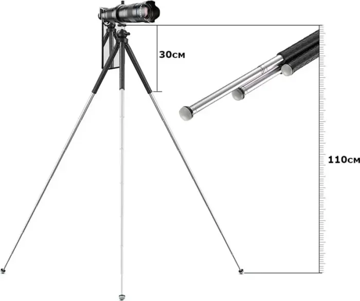 Штатив для телефона (смартфона) APEXEL APL-JJ09 з кріпленням для телефона