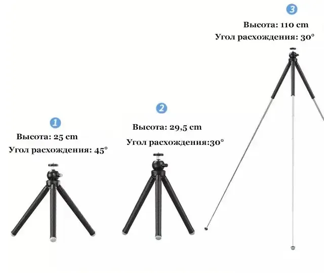 Штатив для телефона (смартфона) APEXEL APL-JJ09 з кріпленням для телефона