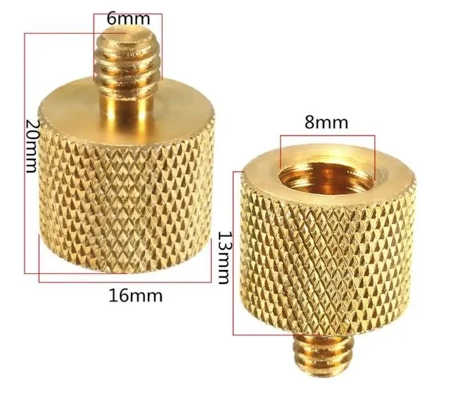 Нарізний адаптер-перехідник різі 1/4 на 3/8 (1/4 мама — 3/8 тато)