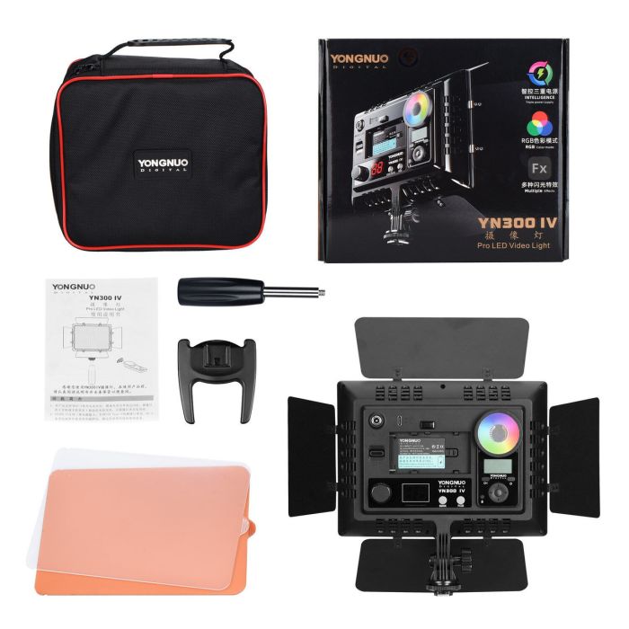 LED — освітлювач, відеосвітло Yongnuo YN-300 IV (YN300 IV) (3200-5500K + RGB)