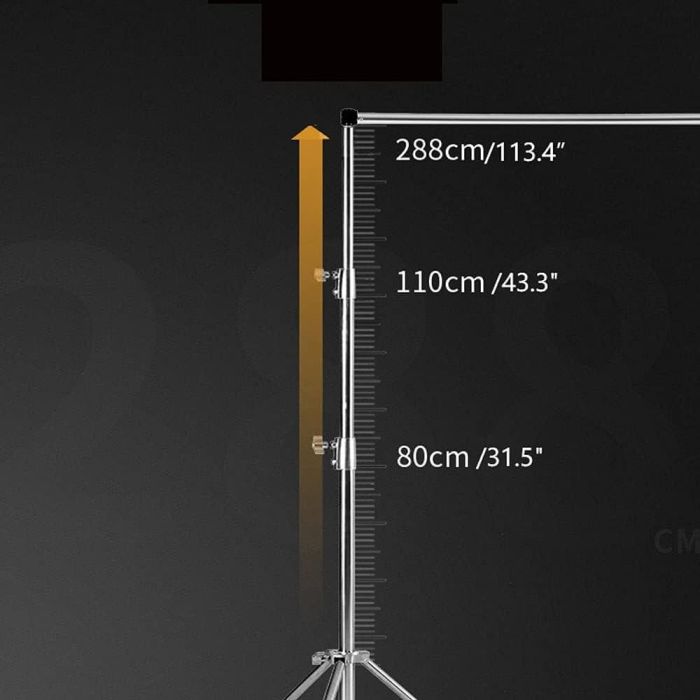 Мобільне встановлення — кріплення фону — тримач фону "фото ворота" з регульованою шириною 2,88 м х 1,2-3,0 м