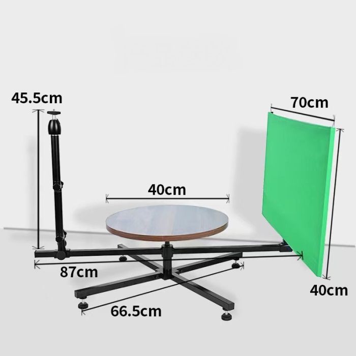 Поворотна платформа стіл, що обертається — Massa з кріпленням і фоном (D=40 cm)