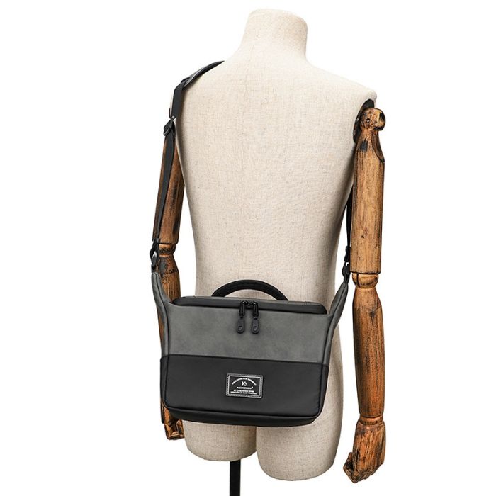 Сумка шкіра PU для фотоапаратів і камер Soudelor (тип "TBD0604233401A") — сіра