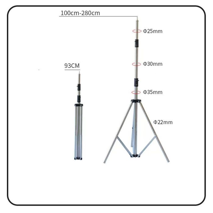 Професійна студійна стійка WT-806A для фото-відео студій (2.8 метра)