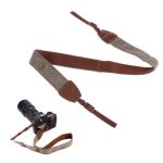 Тканий плечовий шийний ремінь (універсальний) для всіх марок фотоапаратів (світло-коричневий)