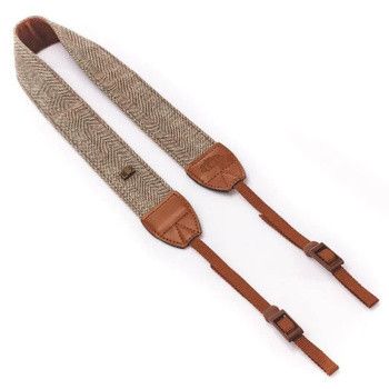 Тканий плечовий шийний ремінь (універсальний) для всіх марок фотоапаратів (світло-коричневий)