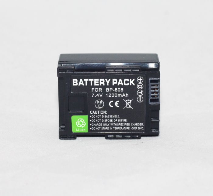 Акумулятор для камер CANON - BP-808 (BP-809) - аналог - 1200 ma