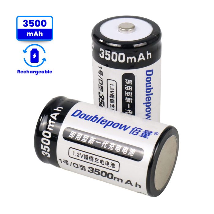 Акумулятор-батарейка тип D (R20, 373) 1.2В, 3500 mAh від Doublepow — (1 шт.)