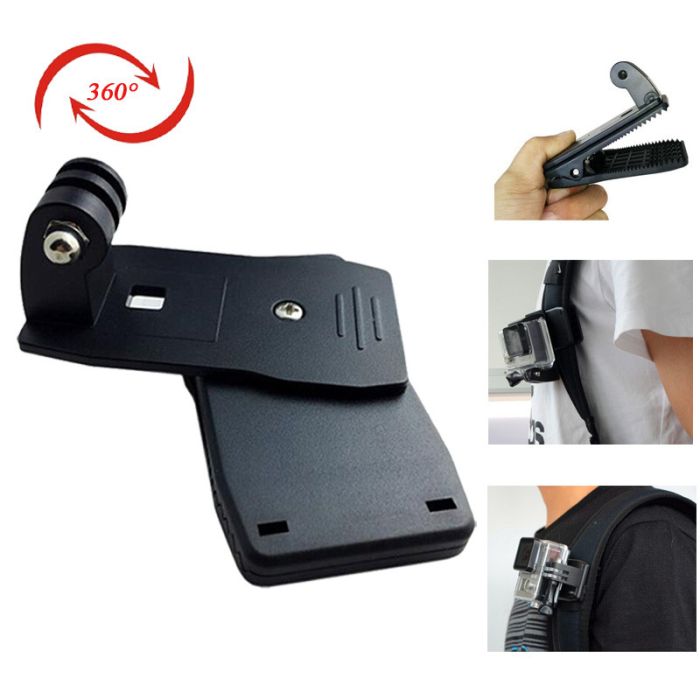 Універсальна поворотна кліпса (Quick Clip) для екшн камер Xiaomi YI, SJCam, GoPRO (код № XTGP154)