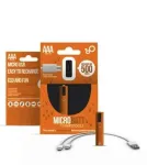 Акумулятори Smartools (мікропальчикові) ААA 450Mah 1.2V із заряджанням Micro USB — блістер (2 шт) + кабель