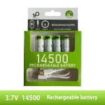 Акумулятор 14500 (3.7V) з роз'ємом TYPE-C Smartools 700 mAh (ціна за блістер — 4 штуки) + кабель TYPE-C